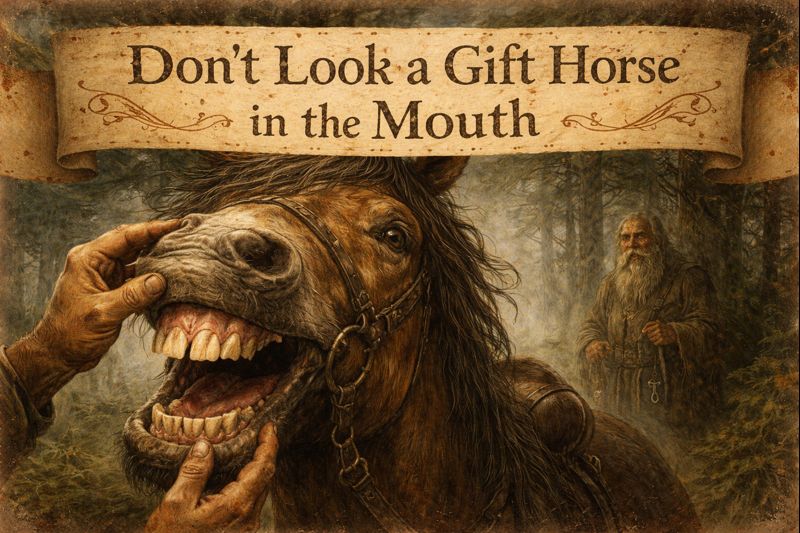 Don’t Look a Gift Horse in the Mouth